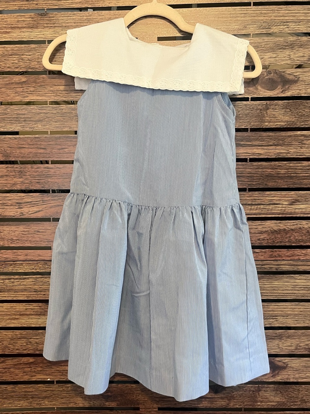 Vintage Handmade Girl’s Seersucker Dress size 8